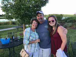 family visiting winery